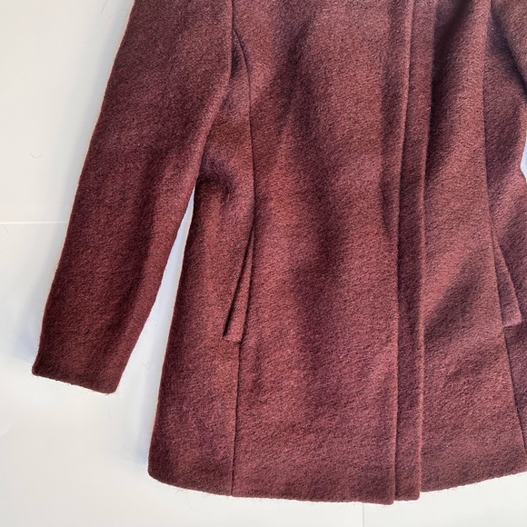 Andrew Marc Wool Blend Burgundy Winter Jacket | Size S - Picture 9 of 11
